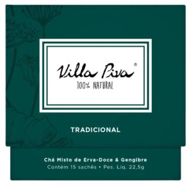 KIT 3X: CHá MISTO TRADICIONAL VILLA PIVA 15 SACHêS