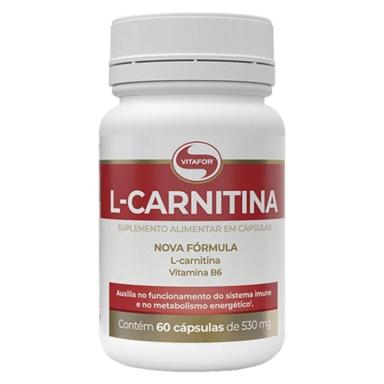 KIT 2X: L-CARNITINA 530MG VITAFOR 60 CáPSULAS