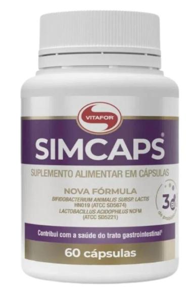 KIT 2X: SIMCAPS PROBIóTICO VITAFOR 60 CáPSULAS
