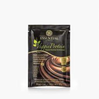 KIT 2X: VEGGIE PROTEIN CACAO SACHê ESSENTIAL NUTRITION 35G