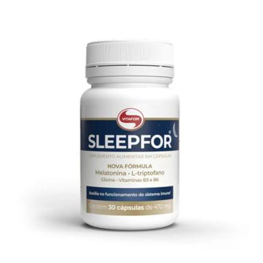 KIT 2X Suplemento Alimentar SLEEPFOR L-TRIPTOFANO 470MG VITAFOR 30 CÁPSULAS