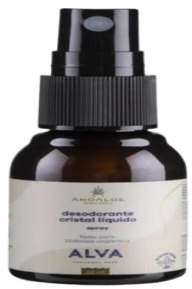 KIT 2X: DESODORANTE CRISTAL LíQUIDO SPRAY ALVA 30ML