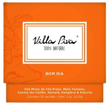 KIT 2X: CHá MISTO BOM DIA VILLA PIVA 15 SACHêS