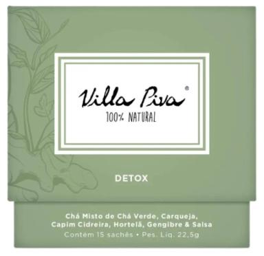 KIT 2X: CHá MISTO DETOX VILLA PIVA 15 SACHêS