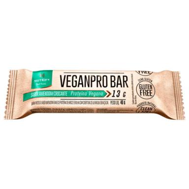 BARRA DE PROTEíNA VEGANPRO AMENDOIM CROCANTE NUTRIFY 40G