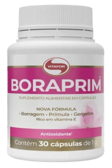 BORAPRIM ÓLEOS BORRAGEM PRíMULA E GERGELIM VITAFOR 30 CáPSULAS