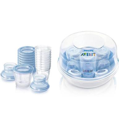 ESTERILIZADOR + COPOS ARMAZENAMENTO LEITE - AVENT