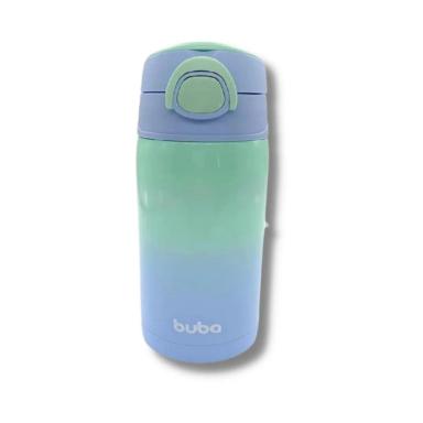 COPO TERMICO PAREDE DUPLA COM CANUDO AZUL - BUBA
