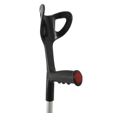 Muleta Canadense Alumínio Regulável 65 Kg D6 dellamed (1 Unidade) Preto