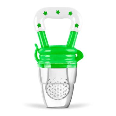 Mordedor Alimentador de Silicone Para Bebês dellamed Verde
