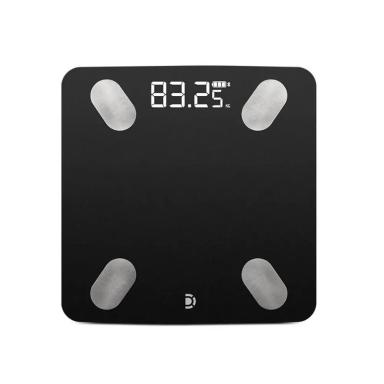 Balança de Bioimpedância Até 180Kg dellamed Preto