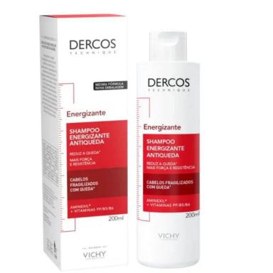 SHAMPOO ENERGIZANTE DERCOS ANTIQUEDA 200ML CABELOS FRAGILIZADOS COM QUEDA