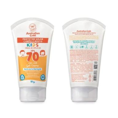 PROTETOR SOLAR ROSTO E CORPO KIDS FPS70 120G GEL CREME MUITO ALTA PROTEçãO