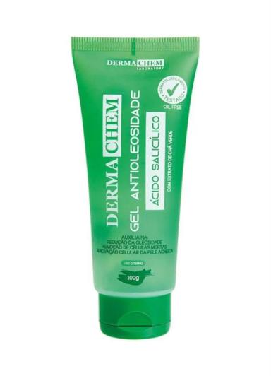 GEL ANTIOLEOSIDADE COM EXTRATO DE CHá VERDE DERMACHEM 100 G ÁCIDO SALICíLICO