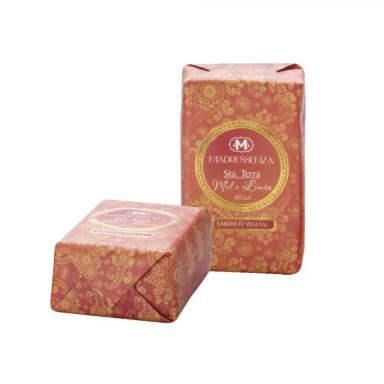 SABONETE VEGETAL MADRESSENZA 180G STA TERRA MEL E LIMãO