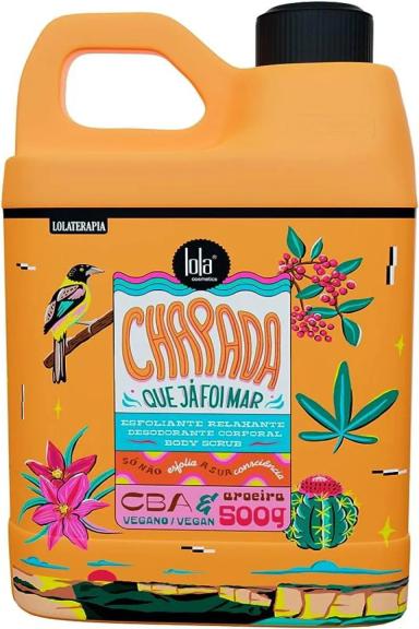 ESFOLIANTE RELAXANTE DESODORANTE CORPORAL BODY SCRUB CHAPADA 500G LOLA LOLATERAPIA