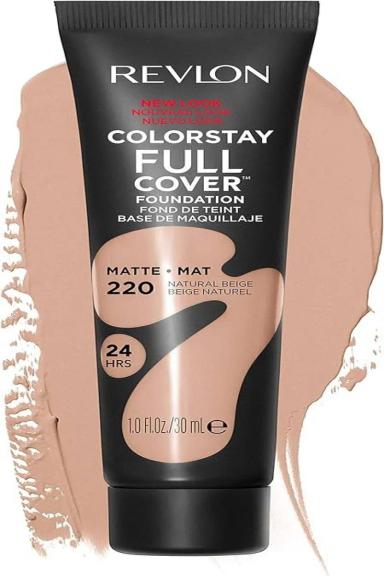 BASE COLORSTAY FULL COVER COR 220 NATURAL BEIGE REVLON 30ML ACABAMENTO MATTE - xpto