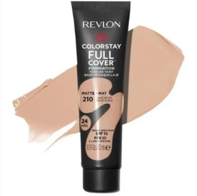 BASE COLORSTAY FULL COVER COR 210 SAND BEIGE REVLON 30 ML ACABAMENTO MATTE - xpto