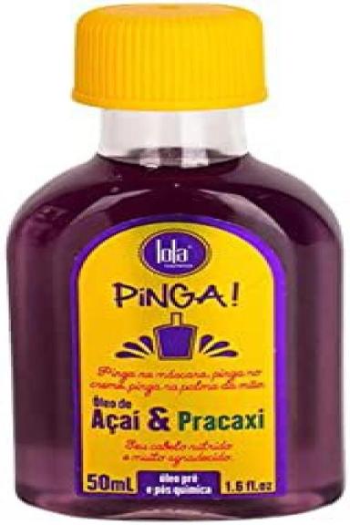 ÓLEO DE CABELO PINGA AçAí E PRACAXI 50ML LOLA COSMETICS