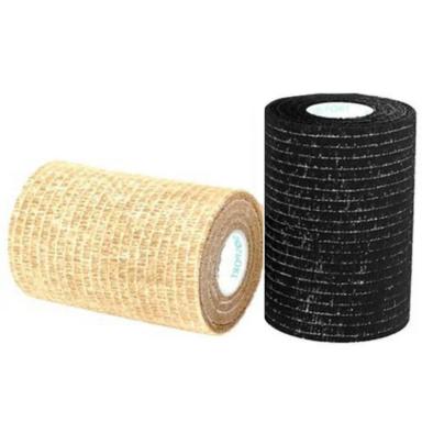 ATADURA ELáSTICA AUTOADERENTE 7.5CM X 4.5M TREINO MUSCULAçãO FISIOTERAPIA EXERCíCIO FíSICO KINESIOSPORT Preta