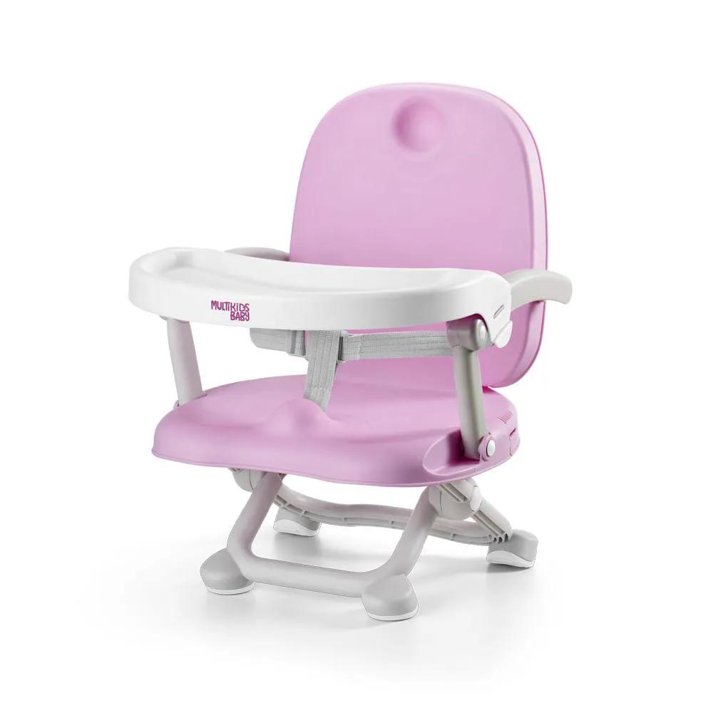 CADEIRA DE ALIMENTAçãO ELEVATóRIA PARA REFEIçãO PEANUTS 6M-15KGS ROSA MULTIKIDS BABY - BB108 BB108