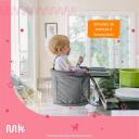 CADEIRA DE ALIMENTAçãO DE ENCAIXE EM MESA  6M-15 KG MULTIKIDS BABY CLICK N' CLIP CINZA - BB379 BB379