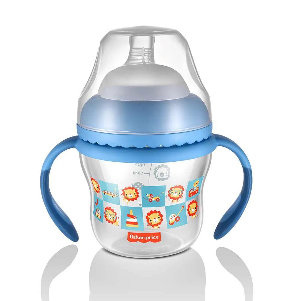 COPO DE TRANSIçãO FIRST MOMENTS + BICO EXTRA + ALçA REMOVíVEL 150 ML AZUL FISHER PRICE - BB1055 BB1055