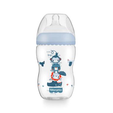 MAMADEIRA FIRST MOMENTS MARSHMALLOW AZUL 330ML +4 MESES FISHER PRICE - BB1030 BB1030
