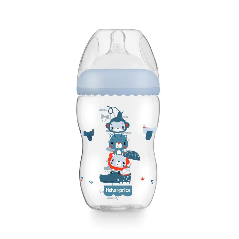 MAMADEIRA FIRST MOMENTS MARSHMALLOW AZUL 330ML +4 MESES FISHER PRICE - BB1030 BB1030