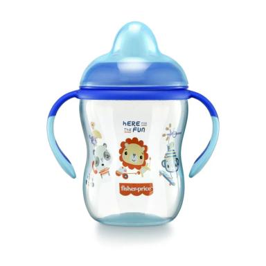 COPO DE TREINAMENTO COM BICO SEMI-RíGIDO FIRST MOMENTS TWINKLE 270ML AZUL FISHER PRICE - BB1014 BB1014