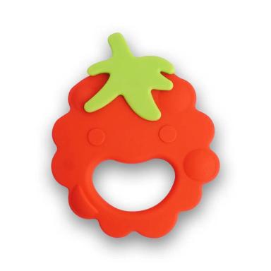MORDEDOR DE SILICONE FUNNY FRUIT MORANGO MULTIKIDSBABY - BB1232 BB1232