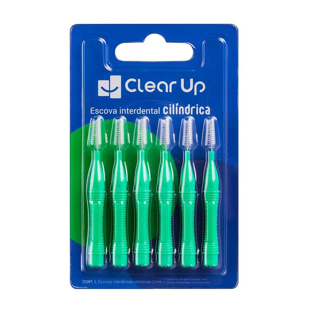 ESCOVA INTERDENTAL CôNICA - 6 UNIDADES CLEAR UP - MULTI SAúDE - HC600 HC600