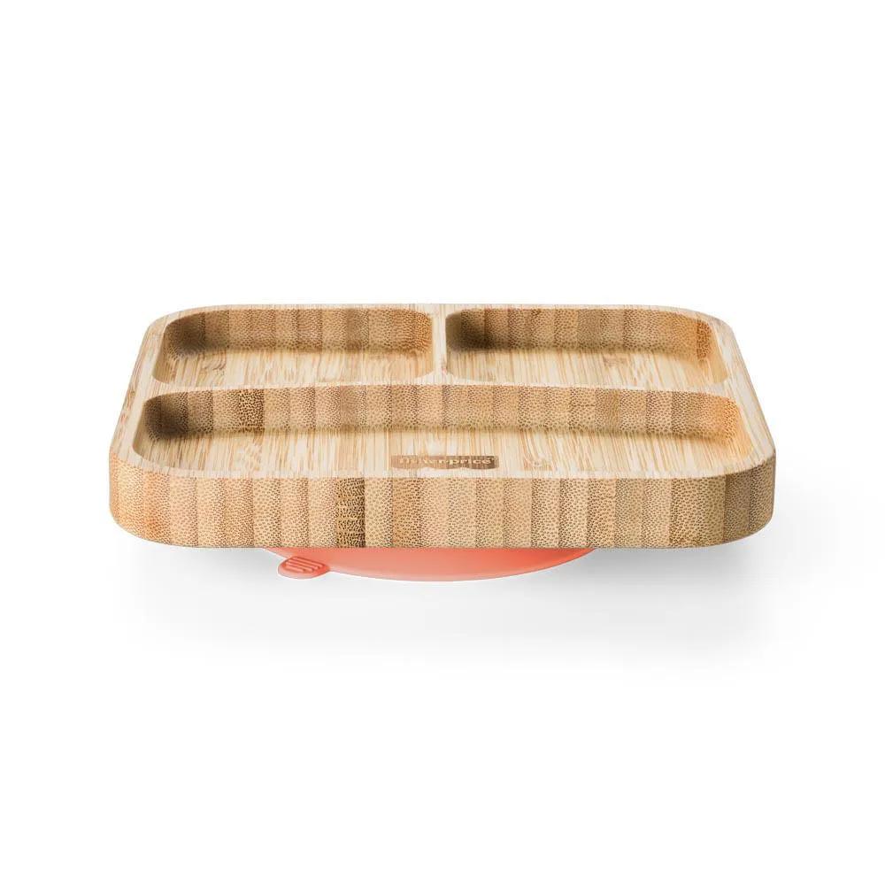 PRATO QUADRADO COM DIVISóRIAS E VENTOSA BAM N' BOO 6+M ROSA FISHER PRICE - BB1173 BB1173