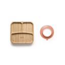 PRATO QUADRADO COM DIVISóRIAS E VENTOSA BAM N' BOO 6+M ROSA FISHER PRICE - BB1173 BB1173