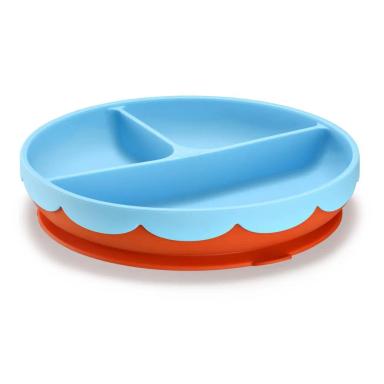 PRATO DE SILICONE COM DIVISóRIA E VENTOSA YUMMY! AZUL FISHER-PRICE - BB1189 BB1189