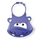 BABADOR DE SILICONE SILYBIB HIPOPóTAMO ROXO 6+M MULTIKIDS BABY - BB044 BB044
