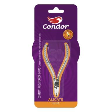 ALICATE PARA UNHAS EM INOX PONTA CURVA CONDOR