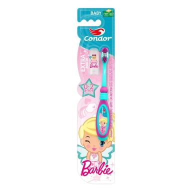 ESCOVA DENTAL EXTRAMACIA BARBIE BABY P COM CAPA PROTETORA