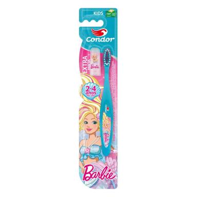 ESCOVA DENTAL EXTRAMACIA BARBIE KIDS P COM CAPA PROTETORA