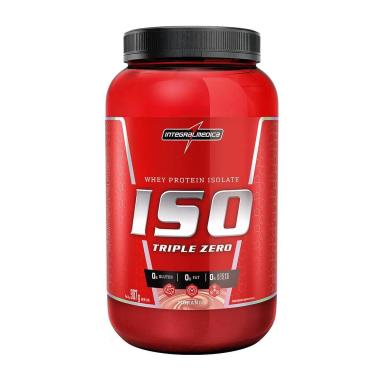 ISO TRIPLE ZERO - WHEY ISOLADO (907G) - MORANGO - INTEGRALMEDICA