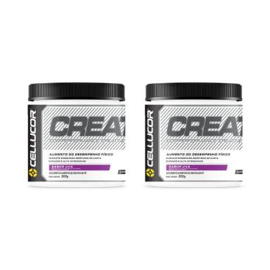 KIT 2UN - CREATINA SABORIZADA - COR-PERFORMANCE CREATINE (300G)  - UVA - CELLUCOR