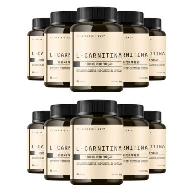 10X L-CARNITINA (60 CáPSULAS) - GENERIC LABS - GENERIC LABS