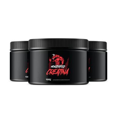 KIT 3UN - CREATINA (100G)  - MONSTERFEED