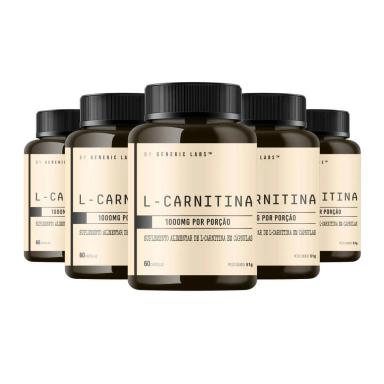5X L-CARNITINA (60 CáPSULAS) - GENERIC LABS - GENERIC LABS