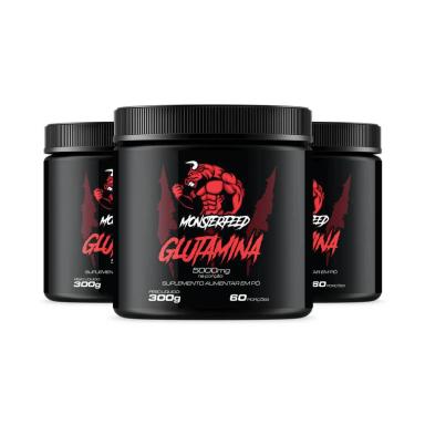 3X GLUTAMINA (300G) - MONSTERFEED