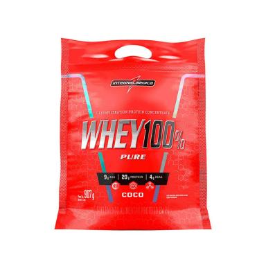 WHEY PROTEIN PURE WHEY 100% POUCH 907G COCO INTEGRALMEDICA