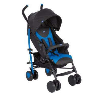 CARRINHO DE BEBê ECHO COM BUMPER BAR CHICCO AZUL