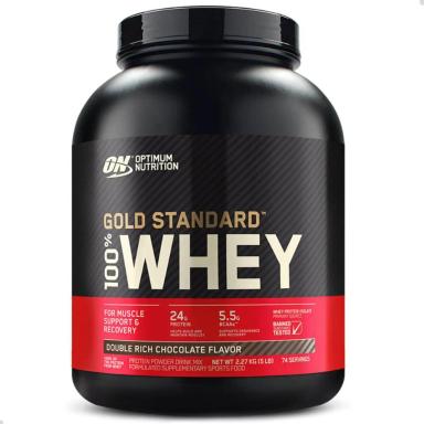 100% Whey Gold Protein Standard New Optimum Nutrition Chocolate 2.27Kg Chocolate Double Rich