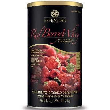 WHEY PROTEIN RED BERRY 510G ESSENTIAL NUTRITION Frutas Vermelhas