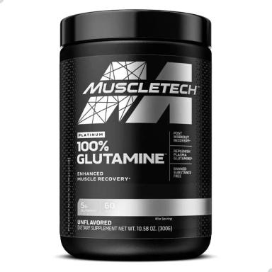 GLUTAMINE 100% PLATINUM 300G MUSCLETECH SEM Sabor